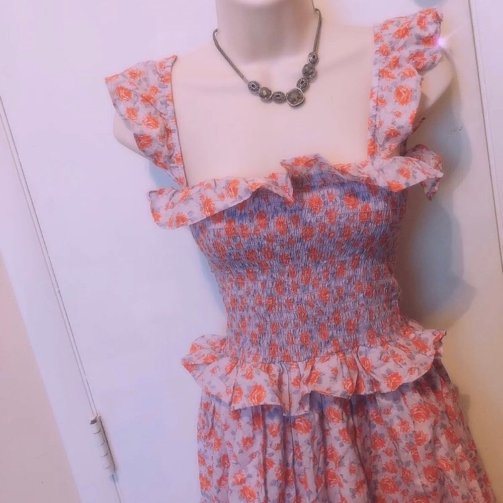 Amanda uprichard smocked mini dress